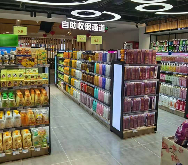 成都帶燈箱鋼木貨架 成都帶燈箱鋼木貨架