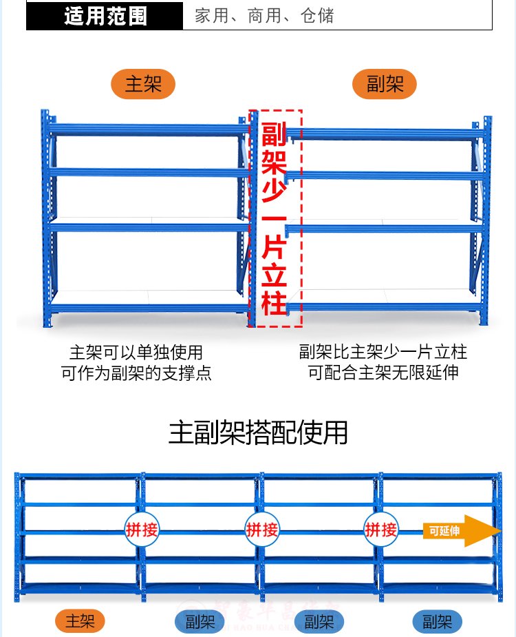 500kg中型倉庫貨架 500kg中型倉庫貨架